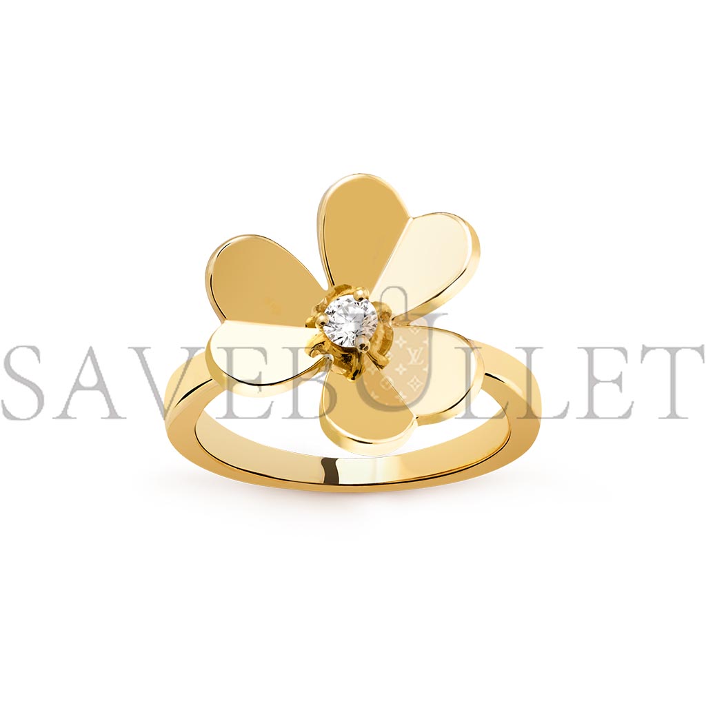 VAN CLEEF ARPELS FRIVOLE RING, 1 FLOWER, SMALL MODEL - YELLOW GOLD  VCARP2DS00